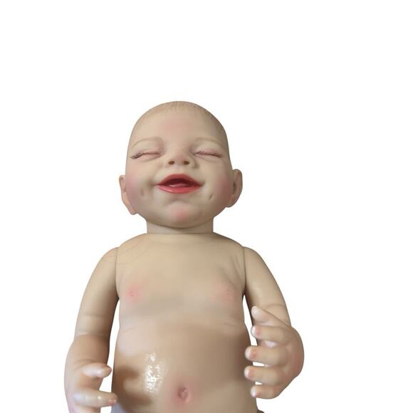 Reborn Baby Doll Sleeping smiling infant girl 16" - Picture 12 of 12